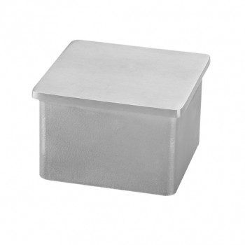 Заглушка внутренняя Inoxstore 40x40х1,5 мм, плоская, полированная, AISI 304