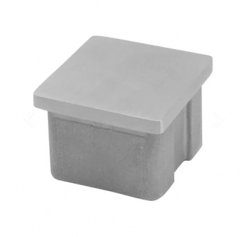 Заглушка внутренняя Inoxstore 10х10х1,2 мм, плоская, полированная, AISI 304
